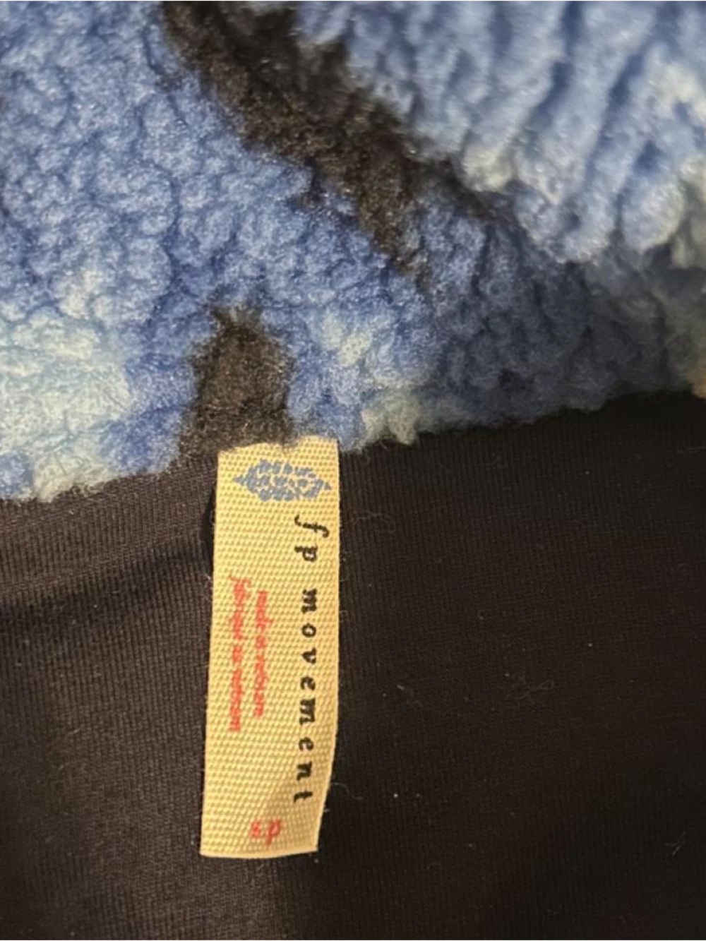 FP Movement Rocky Ridge Fleece Pullover Ocean Tie Dye Blue Free People S - Picture 7 of 7